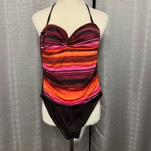 SOLD!!! LE BLANCA ONE PEICE BATHING SUIT HALTER